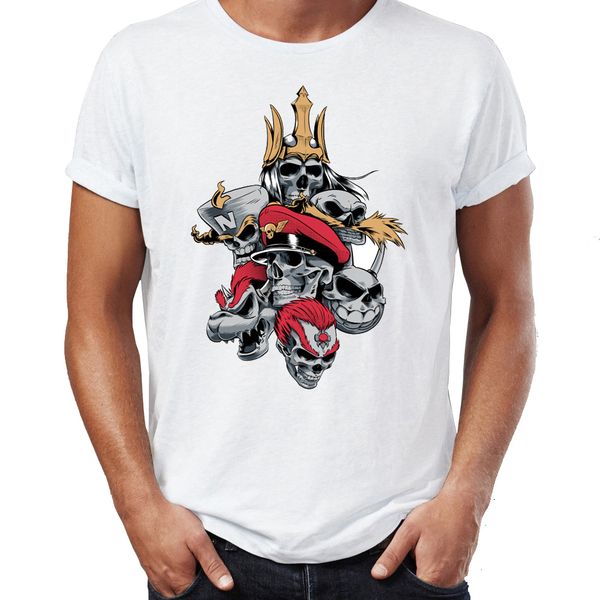 

men's t shirt villain skulls bowser bison awesome artwork printed tee