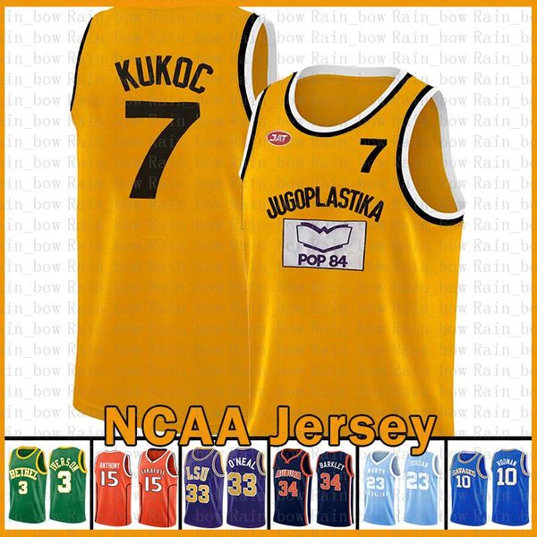 

toni 7 kukoc kawhi jugoplastika split pop moive ncaa leonard stephen 30 curry dwyane 3 wade basketball jersey lebron 23 james kawhi leonard, Black