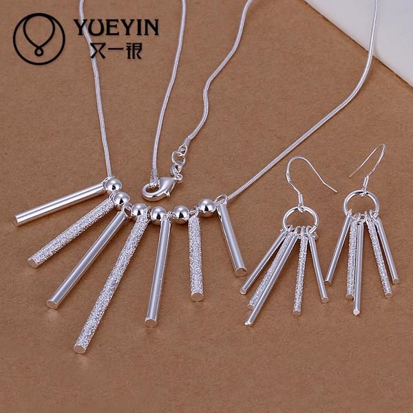 

2020 new silver plated jewelry set for women wedding bridal jewelry s159 ekszerek i monili