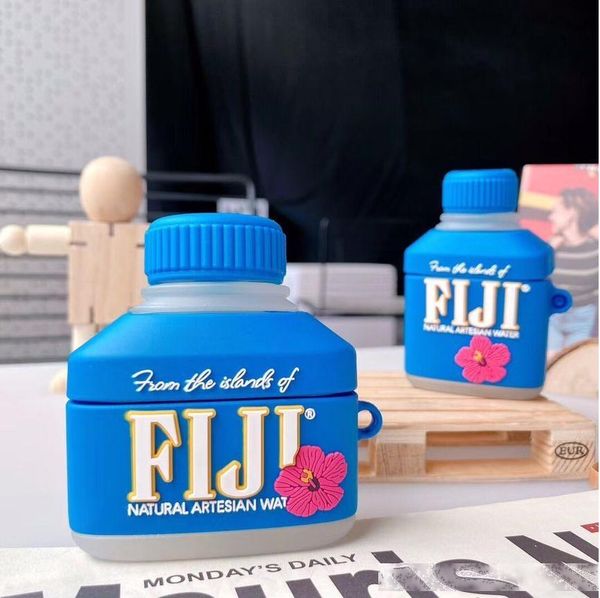 

3d cute fiji water drink case for airpods 3 headphone protection cover for air pods pro 2 cases silicone earphone capa