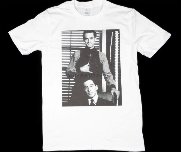 

al pacino robert deniro white t shirt size s-xxxl the godfather corleone mafia summer style hip hop men t-shirt