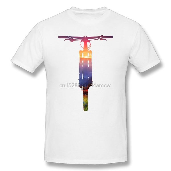 

mountain bike sunset mtb collection t shirt man short sleeves t-shirt cotton novelty o-neck clothing classic fit large size tees