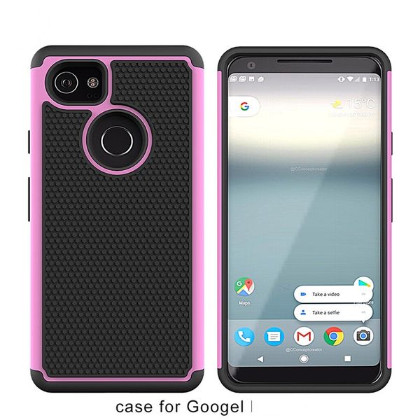 

drop protective case shock proof hybrid defender armor case cover for google pixel 2 xl for google pixel 2 football pattern design a