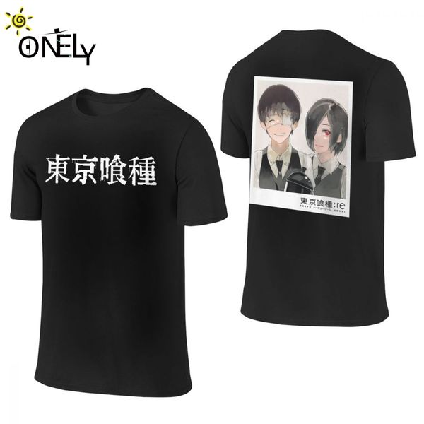 

good cotton japanese anime tokyo ghoul kaneki ken t-shirt men's stylish young style o-neck camiseta