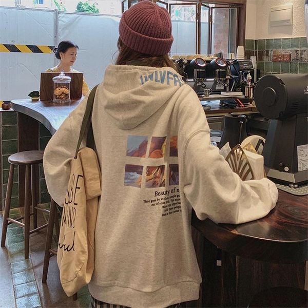 

kw sweatersweater sweater women's 2020 korean style fashionable loose bf lazy style fashion velvet thickened ins early autu, Black