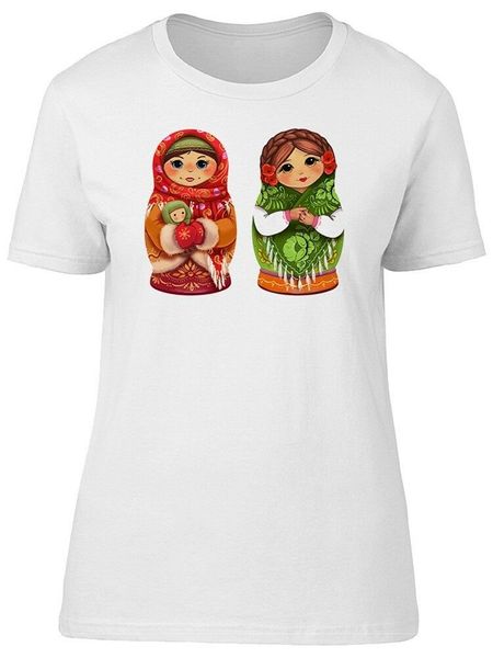 

two mother matryoshka dolls women's tee -image by 2xl 39xl tee shirt
