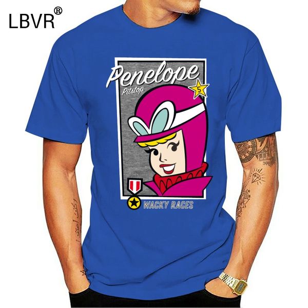 

mens t-shirt penelope pitspit s5 pussycat - the wacky races and muttley