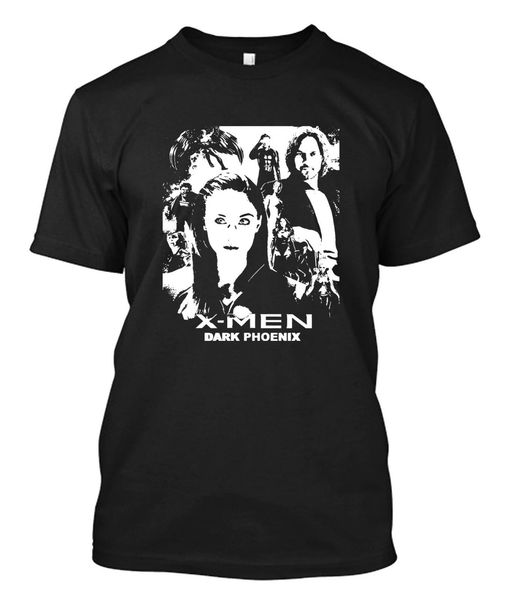 

x-men dark phoenix - black custom t-shirt tee printed t-shirt men's short sleeve o-neck t-shirts summer stree twear
