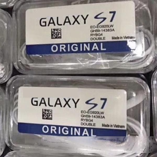 

headphone for samsung galaxy s6 s7 s8 with crystal box 3.5mm plug earphone with mic and remote 100pcs/up