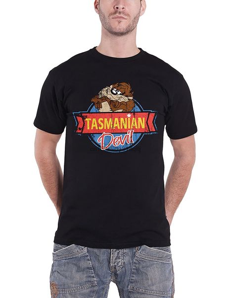 

tasmanian devil t shirt devil distressed official looney tunes mens black