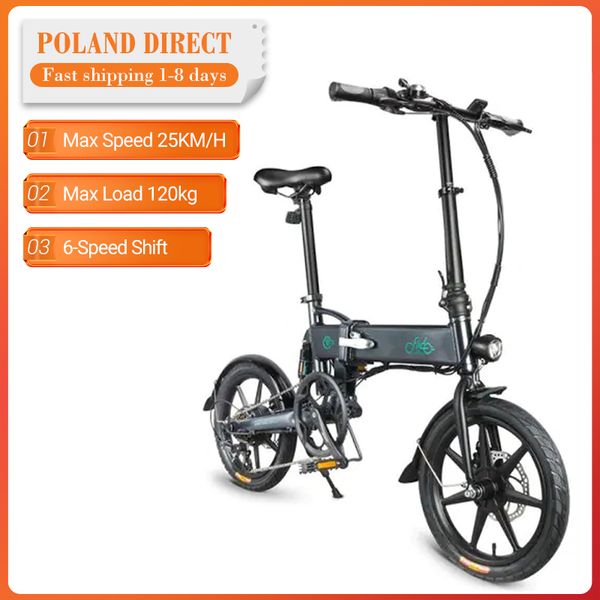 

eu direct] fiido d2s/ d3 36v 7.8ah 250w 14/16 inches folding moped electric bike 25km/h max 50km mileage mini electric bike, Silver;blue