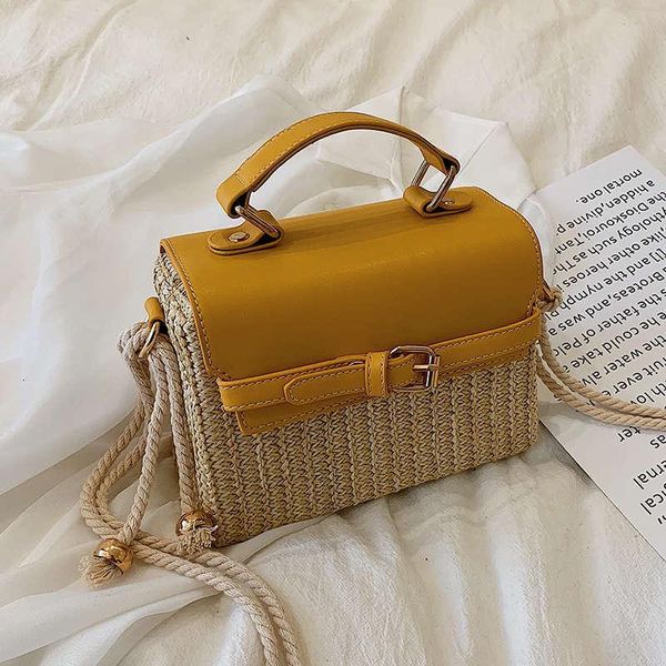 

2020 Elegant Female Handbag Summer Beach Straw Women's Handbag Travel Shoulder Messenger Bag Bolsos Mujer Bolsa