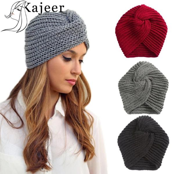 

India Cross Knitted Beanies Winter Autumn Hat For Womens Solid Color Cashmere Soft Beanies Hats For Girls Muslim Fashion Caps, Blue;gray