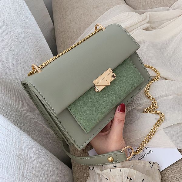 

new small fresh female bag 2020 fashion quality messenger chain bag fashion handbag luxury shoulder pu leather girl