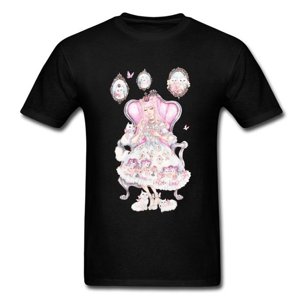 

кошки tea party 100% хлопок тройники для мужчин повседневный t-shirt день рождения в стиле фанк вокруг шеи tee с коротким рукавом бесплатная