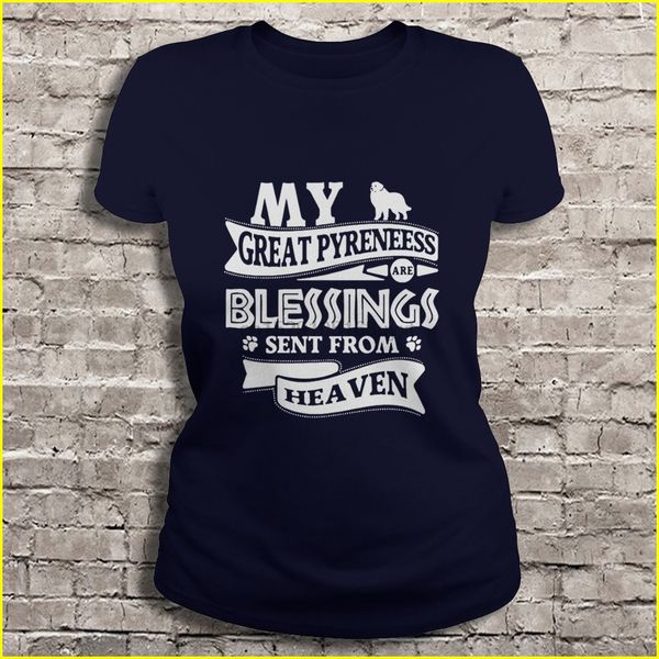 

men t shirt my great pyrenees are blessings sent from heaven women t-shirt
