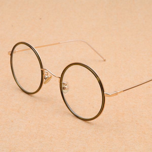 

fashion sunglasses frames tr90 round glasses frame women vintage circle clear eye men optical prescription eyeglasses eyewear spectacles, Black