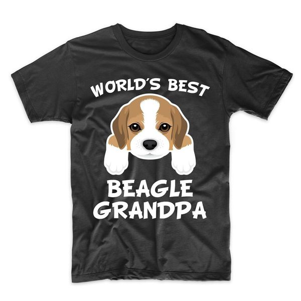 

beagle grandpa shirt - world's beagle grandpa dog granddog t - shirt custom special print tee shirt