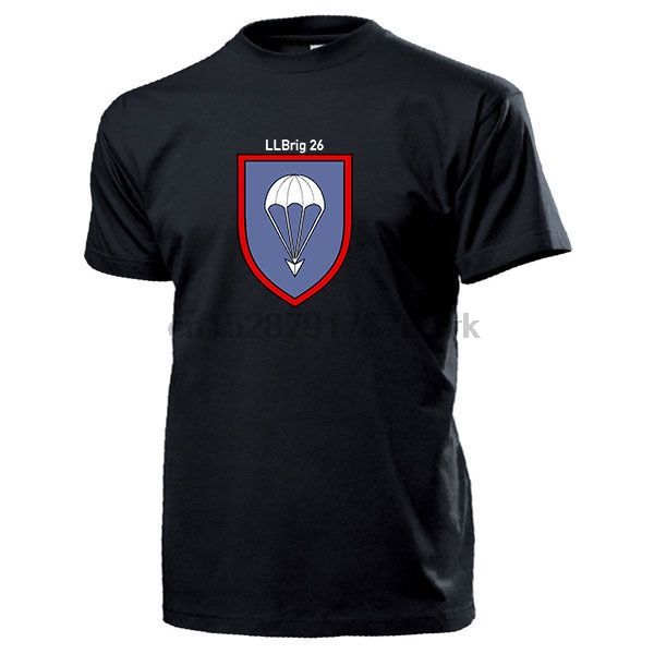 

2020 new short sleeves cotton fashion t shirt for boy llbrig 26 stab luftlandebrigade stabskompanie saarlouis emblem tee shirt