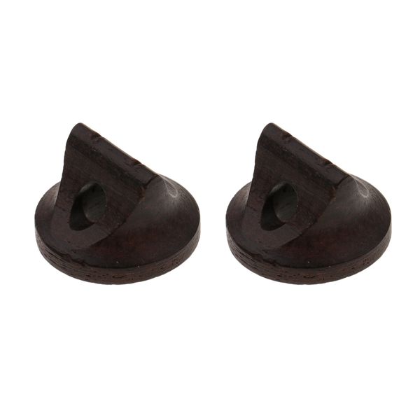 

2 pieces ebony erhu bridge wooden musical instrument parts accessories