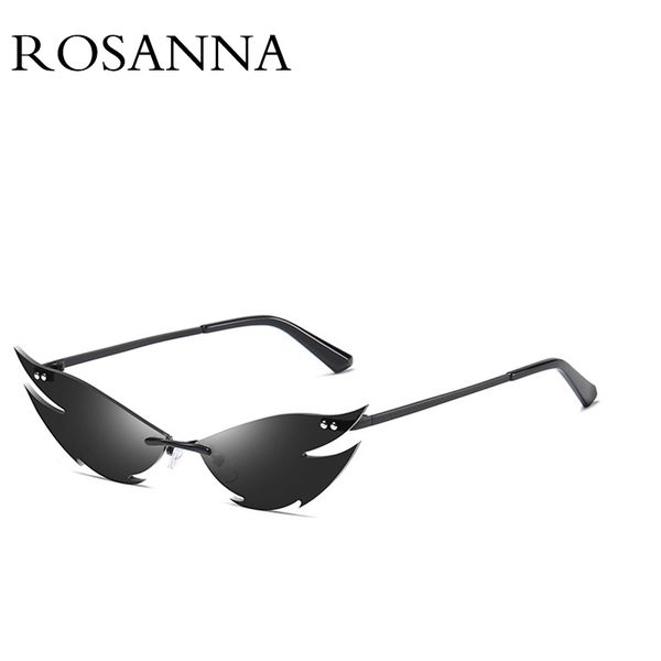 

sunglasses 2021 cat eye shade for women fashion brand retro triangular cateye glasses oculos feminino sun, White;black