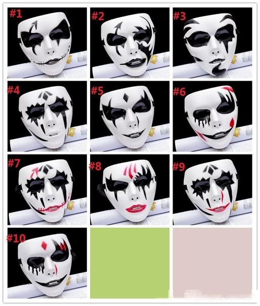 

halloween masks for ghost-step dances, hip-hop dances, masks, horrible faces of clowns, hand-painted masks, gods of death a235