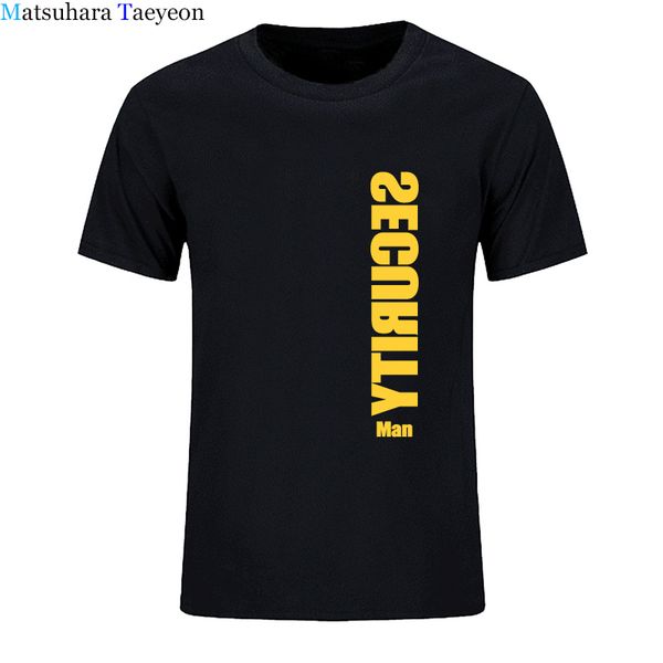 

security men t-shirt event staff black good tool for chasing girls cotton casual men t shirts hip hop tees