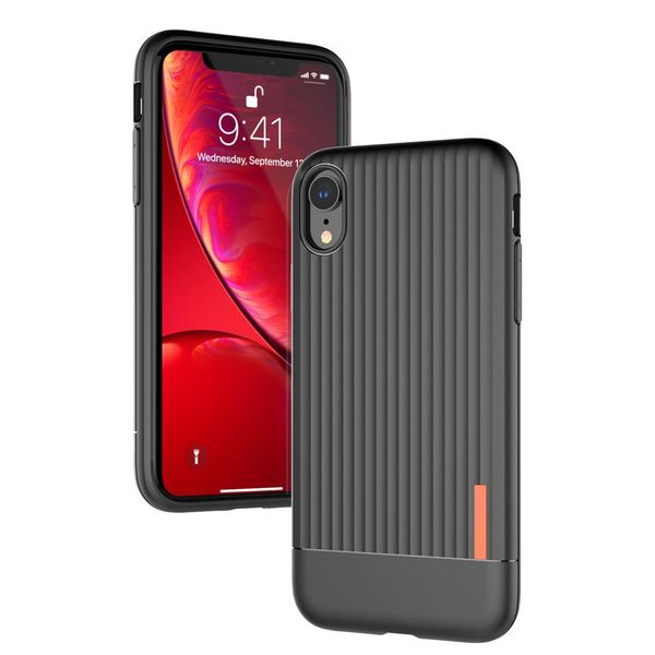 

new design fashion anti slip stripe texture tpu back cover phone case for iphone xr xs max cover