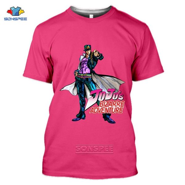

jojos bizarre adventure vintage aesthetic men summer japan anime sport 3d print shirts anime harajuku harajuku men clothing