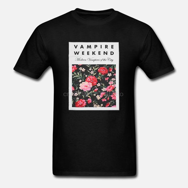

men's fashion t-shirt vampire weekend men's floral slim fit t-shirt casual shirts cotton t-shirt