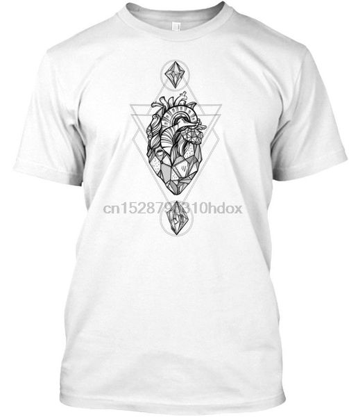 

2020 letter print short hearth shaped crystal standard t-shirt summer t-shirt