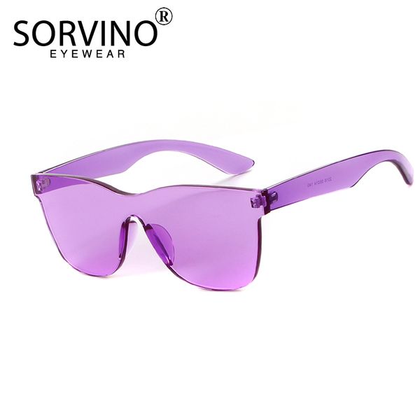 

sorvino candy colors rimless square sunglasses for women men festival summer goggles designer 90s crystal sun glasses shades, White;black