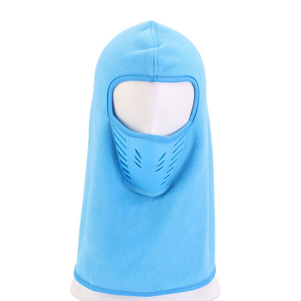 

wide brim hats outdoor sport cycling hiking bike breathable head wrap wraps ski balaclava knit hat face shield beanie cap windproof scarfs, Blue;gray