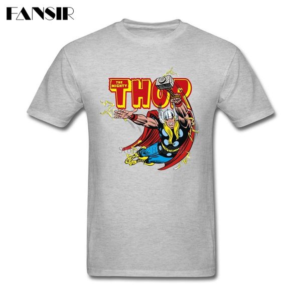 

2020 new summer t-shirt male white short sleeve custom thunder struck thor clothes men t-shirt