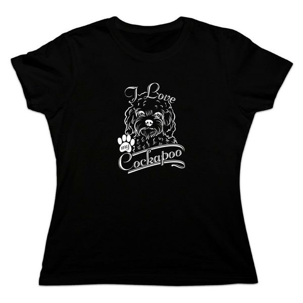 

i love my cockapoo women's novelty t-shirt plus size clothing tee shirt