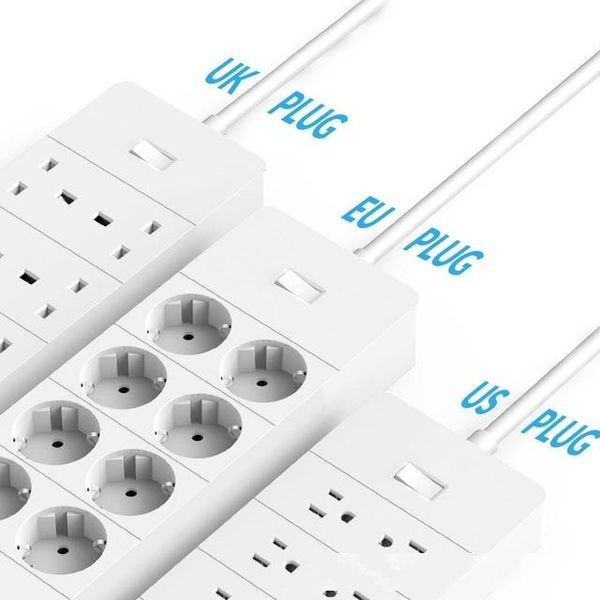 

ccessories & parts electrical socket & plugs adaptors orico power strip eu us uk plug electrical socket 8 outlet surge protector