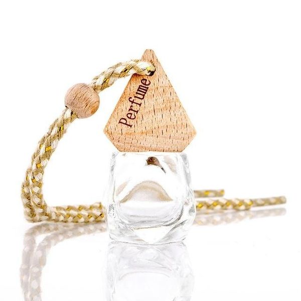 

car perfume bottle hanging glass bottle air freshener auto ornament car-styling perfume pendant bag clothes ornaments