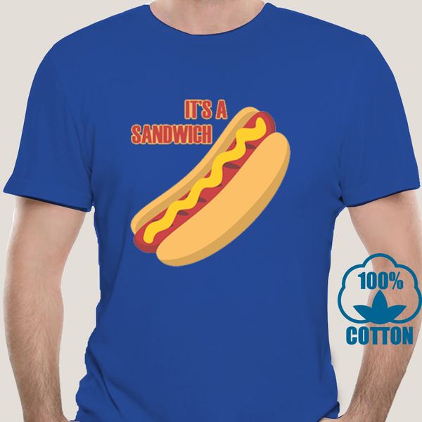 

0735d hot dog sandwich hamburg printed на тенниске 100% хлопок толстовка мужчина футболка на заказ собственных конструкторов персонализирова