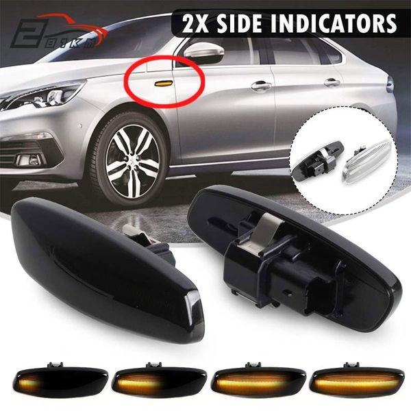 

281km dynamic led боковое зеркало marker light измельчитель turn signal light для c3 c4 c5 ds3 ds4 207 308 3008 5008 rcz 6325g5