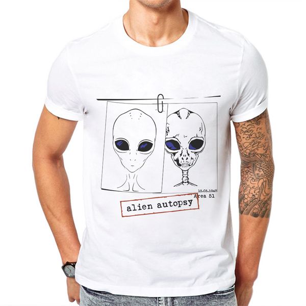 

2019 new arrival funny alien t-shirt men personality saucerman man t-shirt 100 cotton o-neck men tees xs-3xl