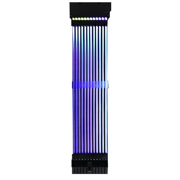 

адаптер питания расширение rgb psu line 24pin неон line pc power материнских плат кабель для e-atx / atx / micro atx материнских плат кабели