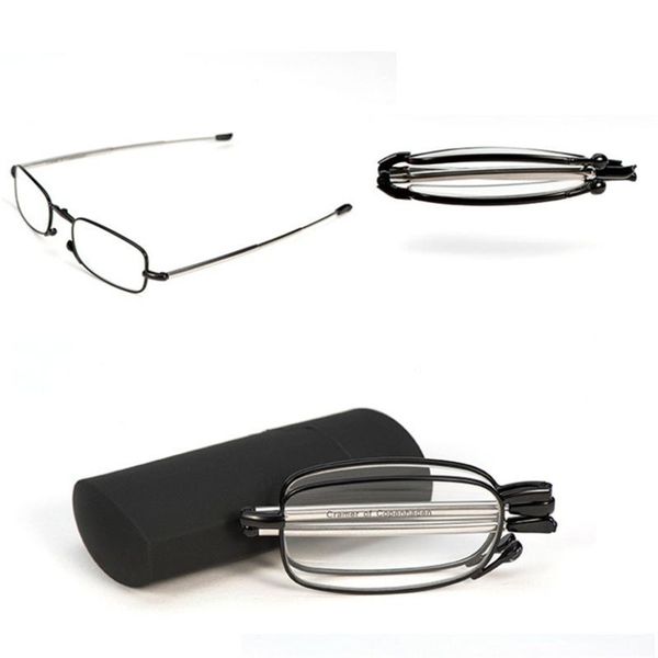 

oulylan folding reading glasses men women presbyopic glasses design mini a reader eyeglasses spectacles +1.0 1.5 2.0 whit box, White;black