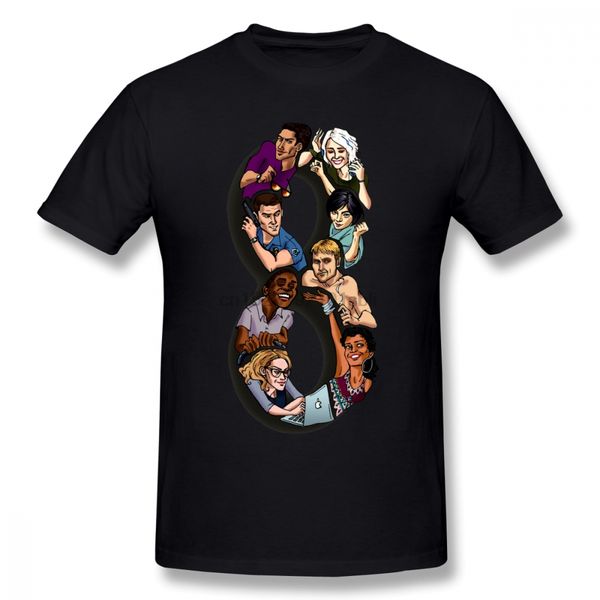 

sense 8 тв sense8 фантастика men t shirt hipster homme guy негабаритные хлопок crewneck с коротким рукавом пользовательские футболки для муж