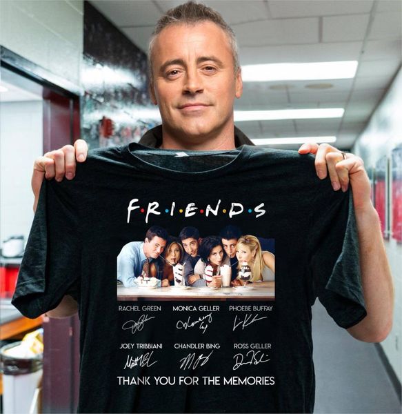 

friends tv show thank you for the memories signature tee shirt
