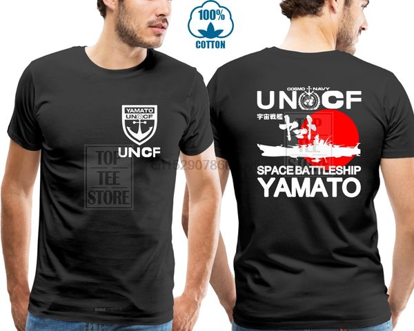 

harajuku men summer t shirt new space battleship yamato star blazers uncf navy japan manga anime t shirt mengraphic swag tee