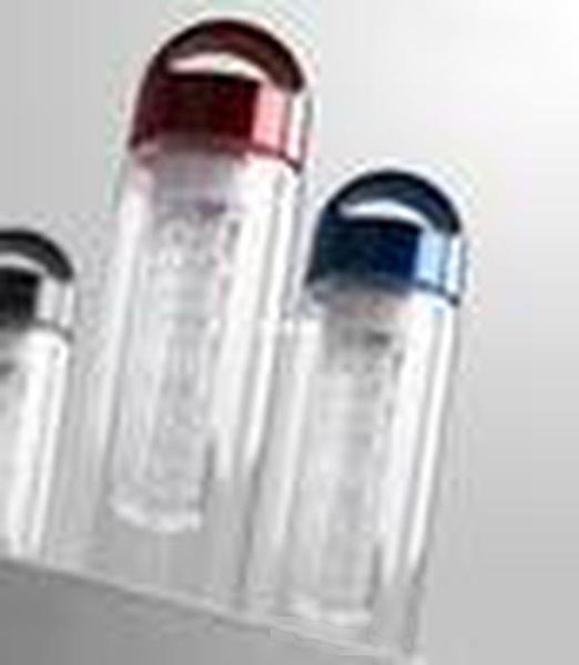 

new arrive plastic cup water bottle transparent bottle creative fruit kettle lemon bottle outside sport fruit cup