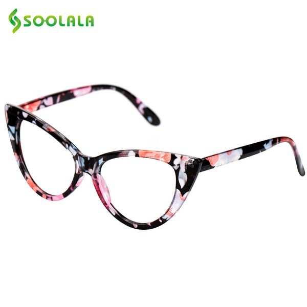 

sunglasses soolala cat eye reading glasses women floral cateye frame presbyopic reader +0.5 0.75 1.0 1.25 1.5 1.75, White;black