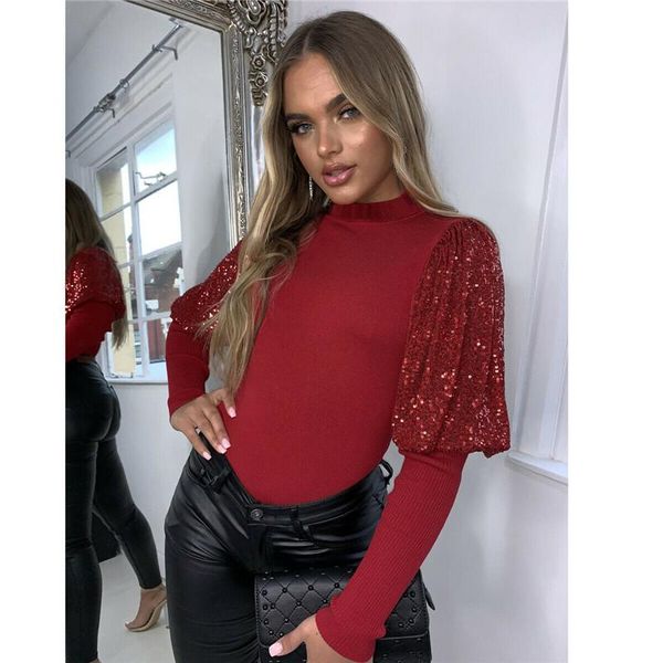 

hirigin new fashion women puff sleeve pullover sweaters female casual sweaters ladies loose jumper ribbed top, White;black