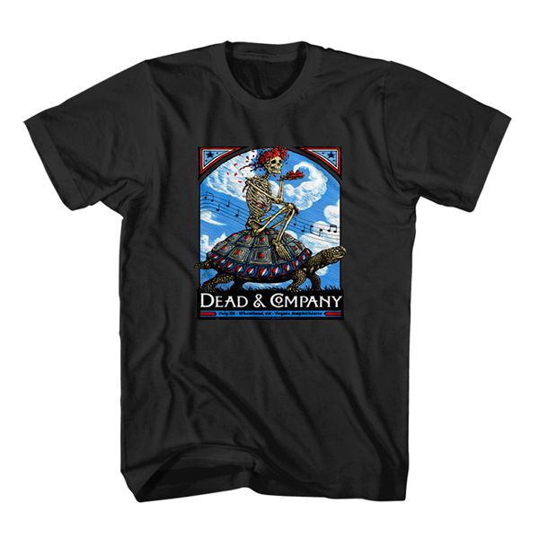 

new dead and company gig poster concert poster men's black t shirt size s to 2xl .gif digital printed tee shirt