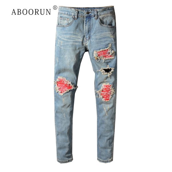

aboorun hi street men's fashion jeans, Blue